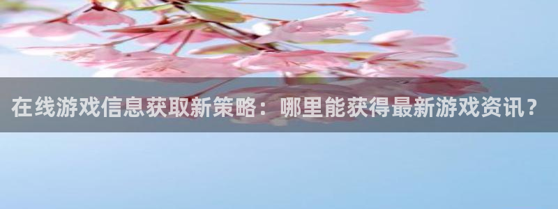 蓝冠娱乐测速：在线游戏信息获取新策略：哪里能获得最新游戏资讯