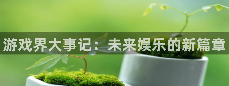 蓝冠娱乐登录网址：游戏界大事记：未来娱乐的新篇章